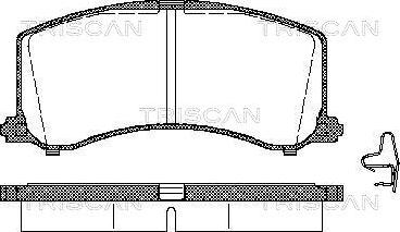 Unipart GBP1174AF - Əyləc altlığı dəsti, əyləc diski furqanavto.az