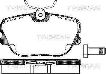 Triscan 8110 65973 - Əyləc altlığı dəsti, əyləc diski furqanavto.az