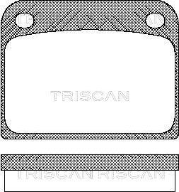 Triscan 8110 65605 - Əyləc altlığı dəsti, əyləc diski furqanavto.az