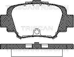 Triscan 8110 14002 - Əyləc altlığı dəsti, əyləc diski furqanavto.az