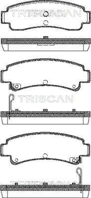 Triscan 8110 14167 - Əyləc altlığı dəsti, əyləc diski furqanavto.az