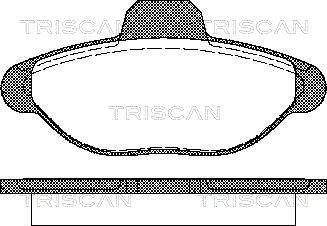 Triscan 8110 15001 - Əyləc altlığı dəsti, əyləc diski furqanavto.az