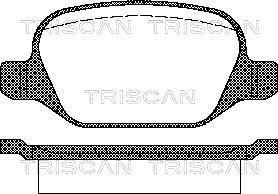 Triscan 8110 15021 - Əyləc altlığı dəsti, əyləc diski furqanavto.az