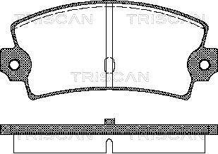 Triscan 8110 15862 - Əyləc altlığı dəsti, əyləc diski furqanavto.az