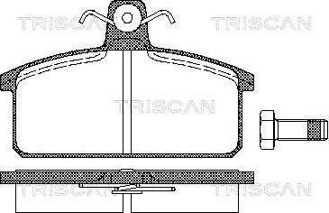 Triscan 8110 15811 - Əyləc altlığı dəsti, əyləc diski furqanavto.az