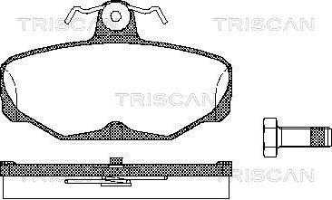 Triscan 8110 16869 - Əyləc altlığı dəsti, əyləc diski furqanavto.az