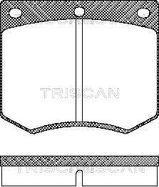 Triscan 8110 16229 - Əyləc altlığı dəsti, əyləc diski furqanavto.az