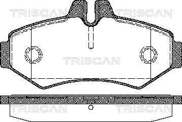 Triscan 8110 10515 - Əyləc altlığı dəsti, əyləc diski furqanavto.az