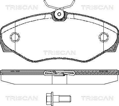 Triscan 8110 10529 - Əyləc altlığı dəsti, əyləc diski furqanavto.az