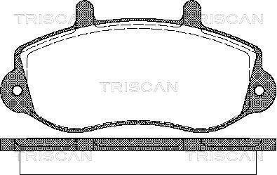 Triscan 8110 10526 - Əyləc altlığı dəsti, əyləc diski furqanavto.az