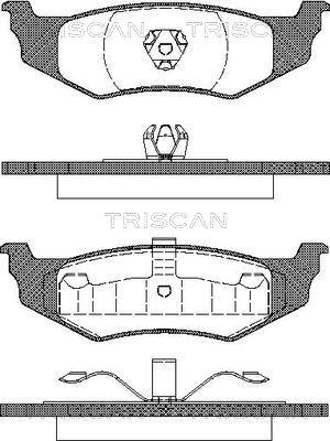 Triscan 8110 10521 - Əyləc altlığı dəsti, əyləc diski furqanavto.az