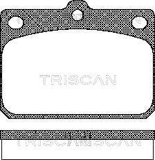 Triscan 8110 10027 - Əyləc altlığı dəsti, əyləc diski furqanavto.az