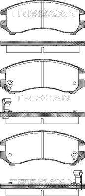 Triscan 8110 10887 - Əyləc altlığı dəsti, əyləc diski furqanavto.az