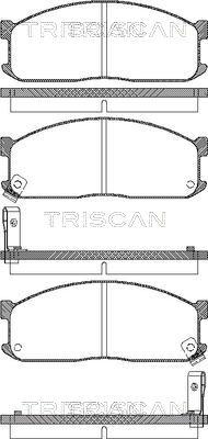 Triscan 8110 10873 - Əyləc altlığı dəsti, əyləc diski furqanavto.az