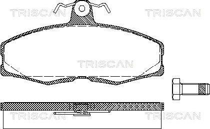 Triscan 8110 10232 - Əyləc altlığı dəsti, əyləc diski furqanavto.az