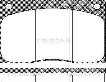 Triscan 8110 10799 - Əyləc altlığı dəsti, əyləc diski furqanavto.az