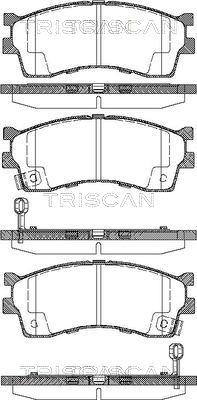 Triscan 8110 18008 - Əyləc altlığı dəsti, əyləc diski furqanavto.az