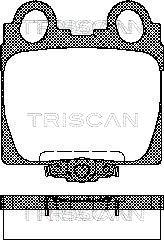 Triscan 8110 13042 - Əyləc altlığı dəsti, əyləc diski furqanavto.az