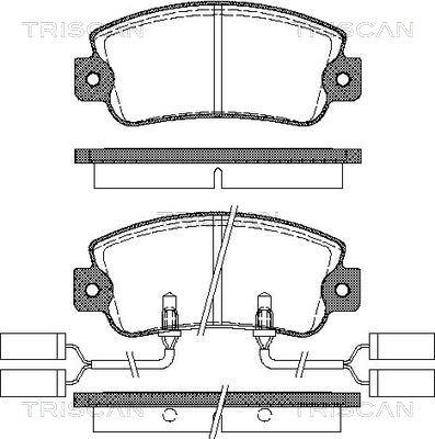 TRW Engine Component GDB172 - Əyləc altlığı dəsti, əyləc diski furqanavto.az