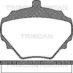 Triscan HP T0047 - Əyləc altlığı dəsti, əyləc diski furqanavto.az