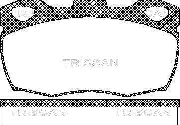 Triscan 8110 17003 - Əyləc altlığı dəsti, əyləc diski furqanavto.az