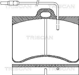 Unipart GBP552 - Əyləc altlığı dəsti, əyləc diski furqanavto.az