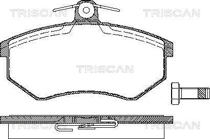 Triscan 8110 29934 - Əyləc altlığı dəsti, əyləc diski furqanavto.az