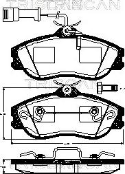 BENDIX 571402B - Əyləc altlığı dəsti, əyləc diski furqanavto.az