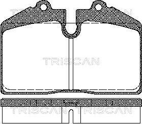 Triscan 8110 29155 - Əyləc altlığı dəsti, əyləc diski furqanavto.az