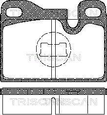 Triscan 8110 29158 - Əyləc altlığı dəsti, əyləc diski furqanavto.az