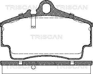 Triscan 8110 29163 - Əyləc altlığı dəsti, əyləc diski furqanavto.az