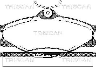 Triscan 8110 29845 - Əyləc altlığı dəsti, əyləc diski furqanavto.az