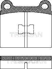 Triscan 8110 29214 - Əyləc altlığı dəsti, əyləc diski furqanavto.az