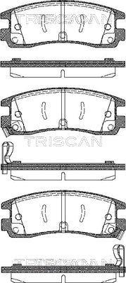 Triscan 8110 24015 - Əyləc altlığı dəsti, əyləc diski furqanavto.az