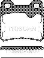 Triscan 8110 24892 - Əyləc altlığı dəsti, əyləc diski furqanavto.az