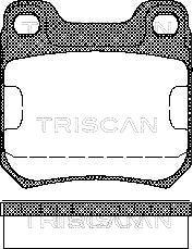 Triscan 8110 24866 - Əyləc altlığı dəsti, əyləc diski furqanavto.az