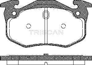 Triscan 8110 25018 - Əyləc altlığı dəsti, əyləc diski furqanavto.az