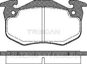 Triscan 8110 25177 - Əyləc altlığı dəsti, əyləc diski furqanavto.az