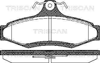 Triscan 8110 21004 - Əyləc altlığı dəsti, əyləc diski furqanavto.az