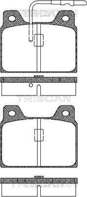 Triscan 8110 28723 - Əyləc altlığı dəsti, əyləc diski furqanavto.az