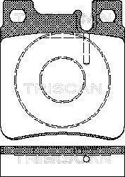 Triscan 8110 23003 - Əyləc altlığı dəsti, əyləc diski www.furqanavto.az