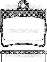 Triscan 8110 23016 - Əyləc altlığı dəsti, əyləc diski www.furqanavto.az