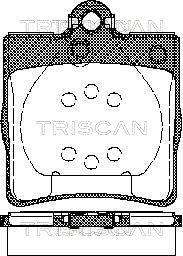 Triscan 8110 23018 - Əyləc altlığı dəsti, əyləc diski furqanavto.az