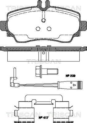 BOSCH 424469 - Əyləc altlığı dəsti, əyləc diski furqanavto.az