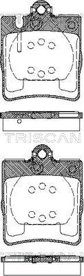 Triscan 8110 23027 - Əyləc altlığı dəsti, əyləc diski furqanavto.az