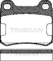 Triscan 8110 23115 - Əyləc altlığı dəsti, əyləc diski www.furqanavto.az