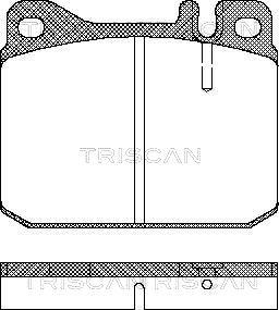 Triscan 8110 23222 - Əyləc altlığı dəsti, əyləc diski furqanavto.az