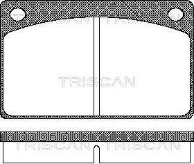 Triscan 8110 27602 - Əyləc altlığı dəsti, əyləc diski furqanavto.az