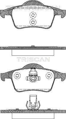 Triscan 8110 27004 - Əyləc altlığı dəsti, əyləc diski furqanavto.az