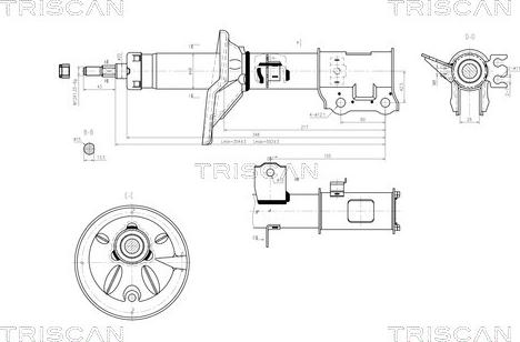 Triscan 8705 43101 - Amortizator furqanavto.az